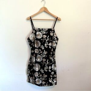 Goldie Floral Sequin Mini Dress
